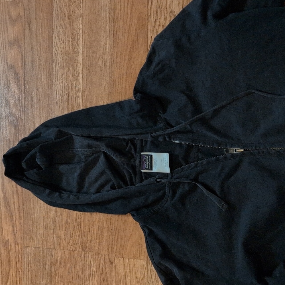 Patagonia Charcoal Hooded Zip-Up Jacket